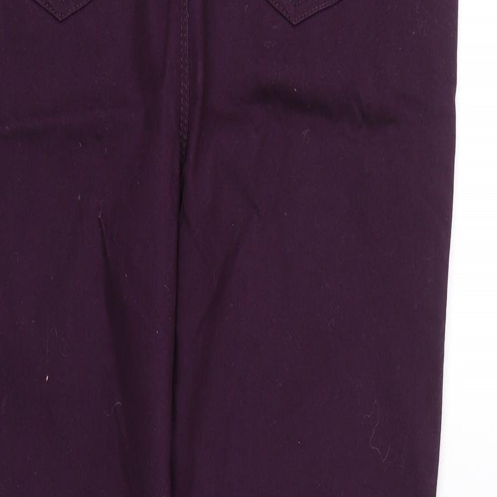 Dennim Womens Purple  Denim Skinny Jeans Size 14 L26 in