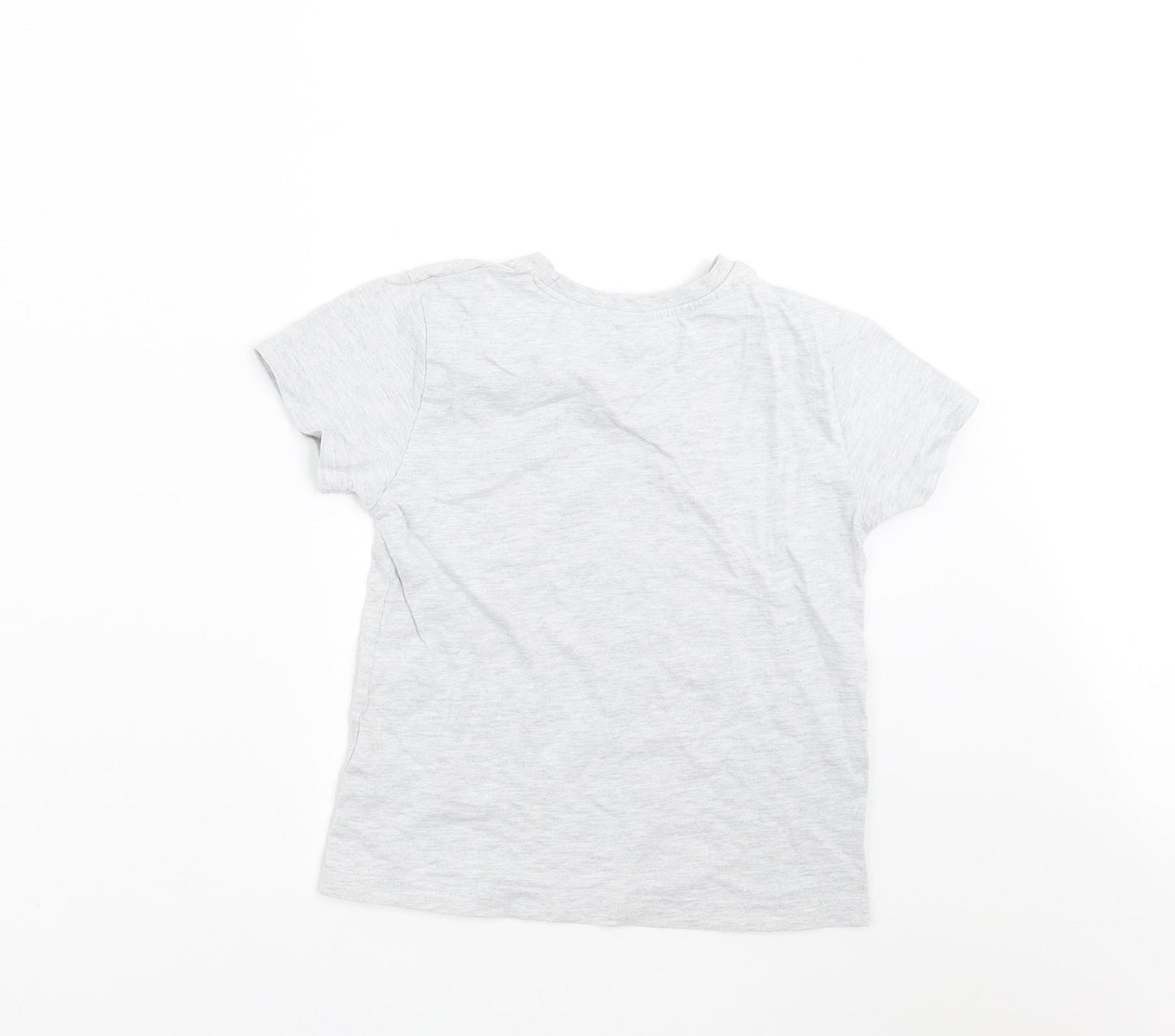 Primark Boys Grey   Basic T-Shirt Size 3-4 Years  - Surf Boards