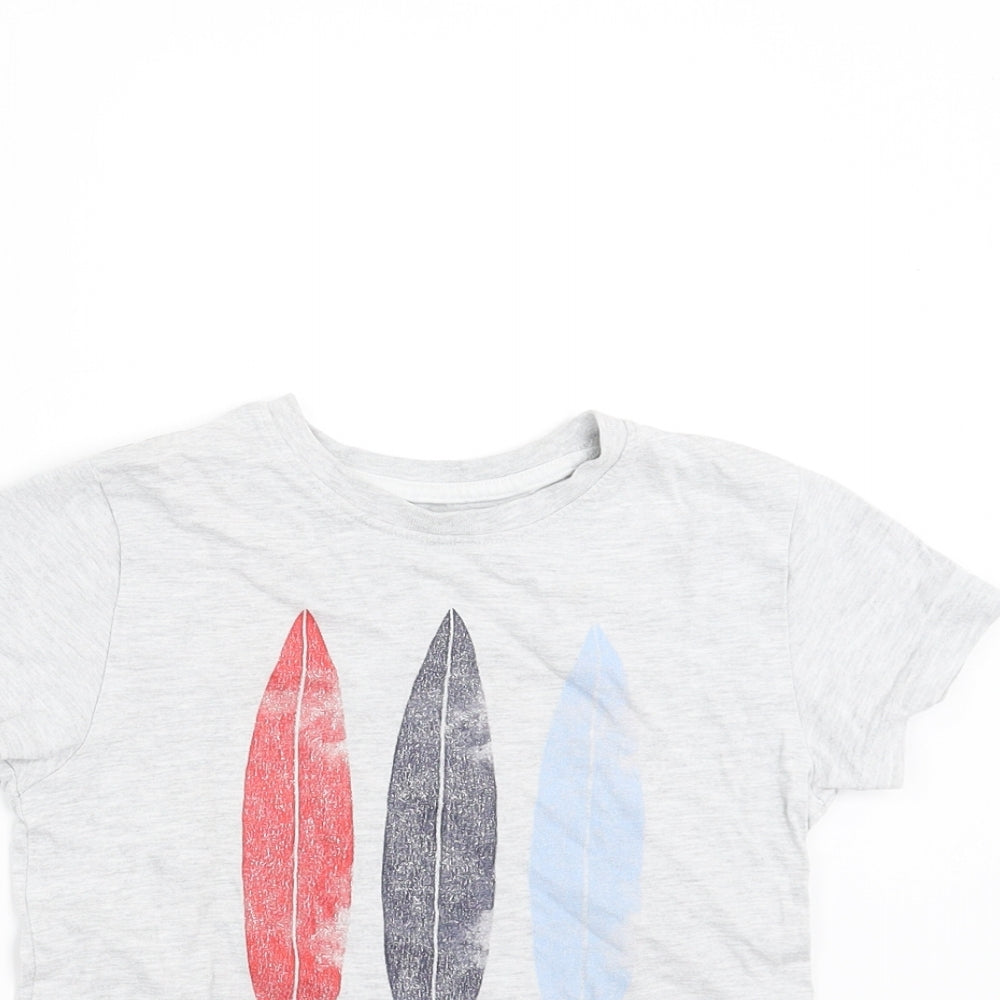 Primark Boys Grey   Basic T-Shirt Size 3-4 Years  - Surf Boards