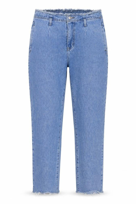 Momokrom Womens Blue  Denim Straight Jeans Size 8 L27 in