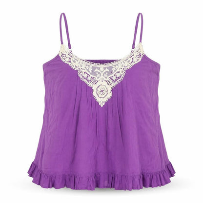 Prweworn Womens Purple   Basic Blouse Size 20  - crochet neckline