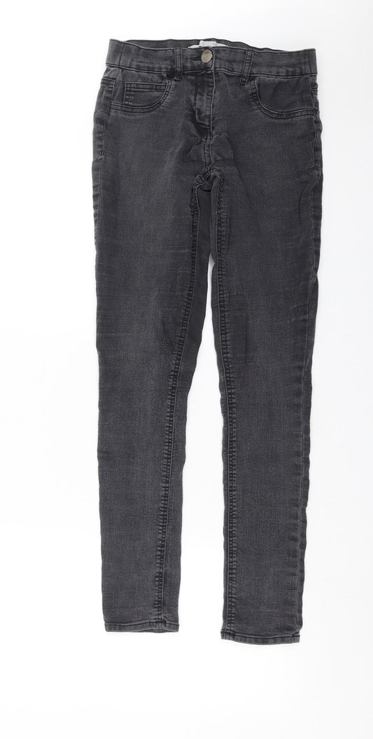 George Womens Grey  Denim Skinny Jeans Size 10 L29 in