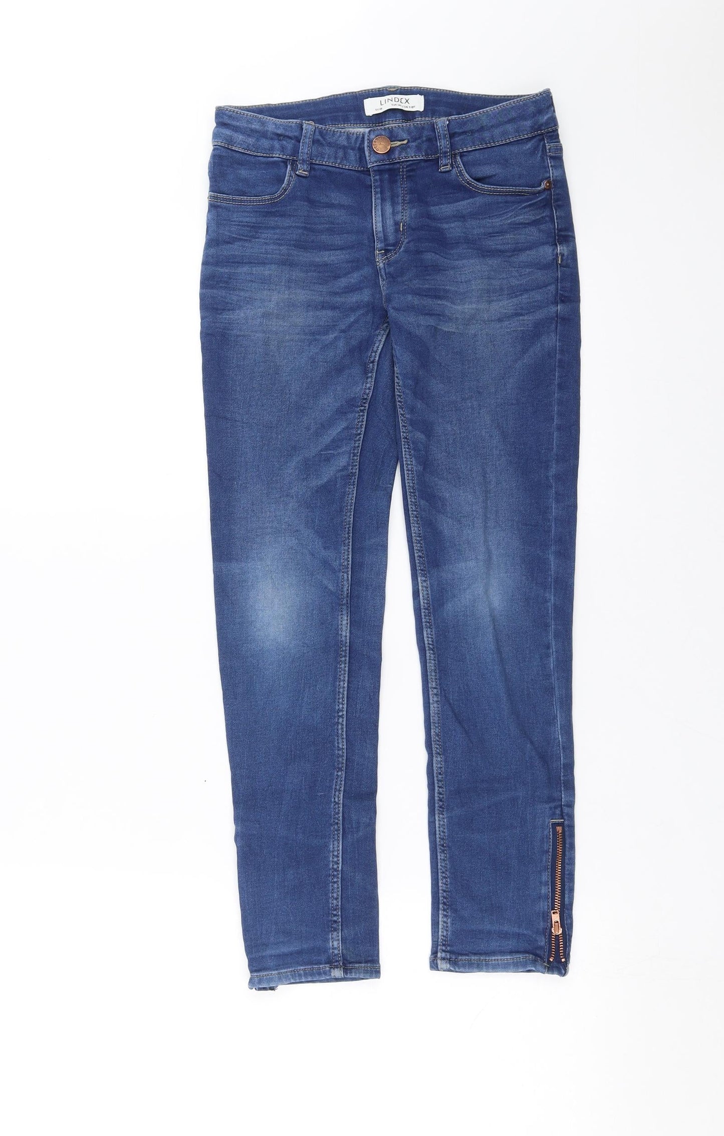 Lindex Girls Blue  Denim Straight Jeans Size 9-10 Years