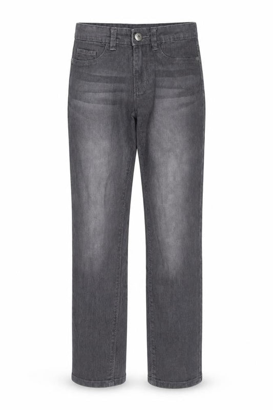 Janina Womens Grey  Denim Straight Jeans Size 8 L28 in