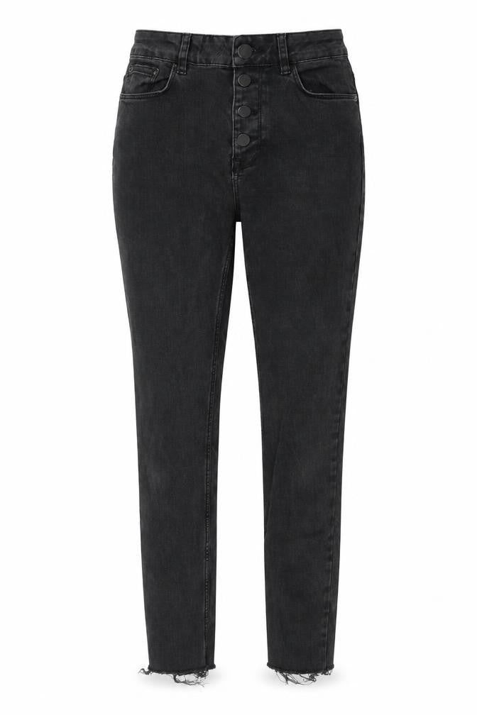 Lindex Womens Black  Denim Skinny Jeans Size 10 L27 in - Distressed hem