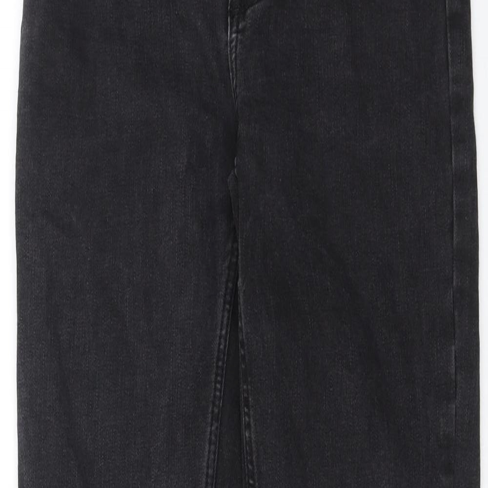 Lindex Womens Black  Denim Skinny Jeans Size 10 L27 in - Distressed hem