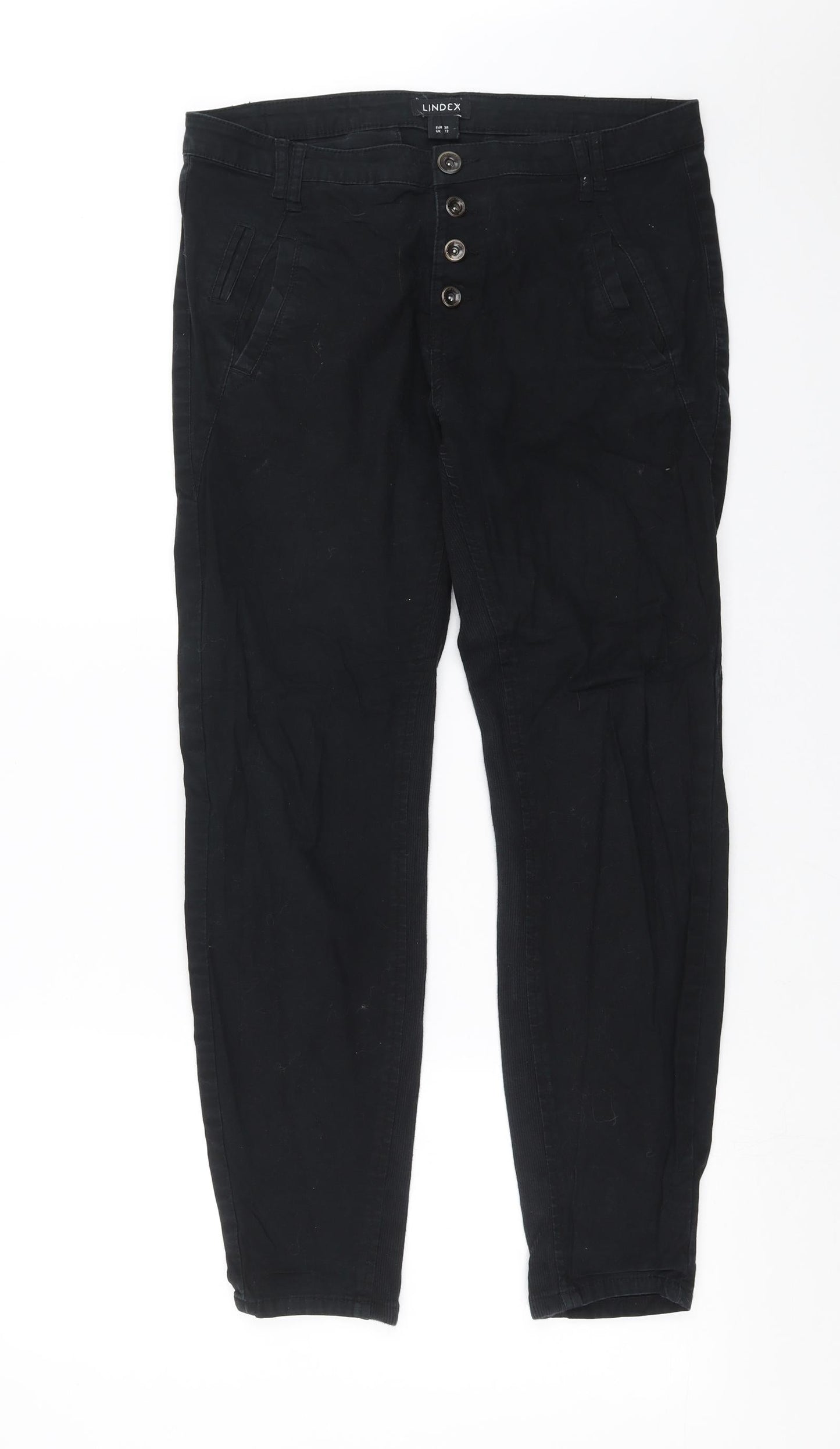 Lindex Womens Black  Denim Skinny Jeans Size 12 L27 in