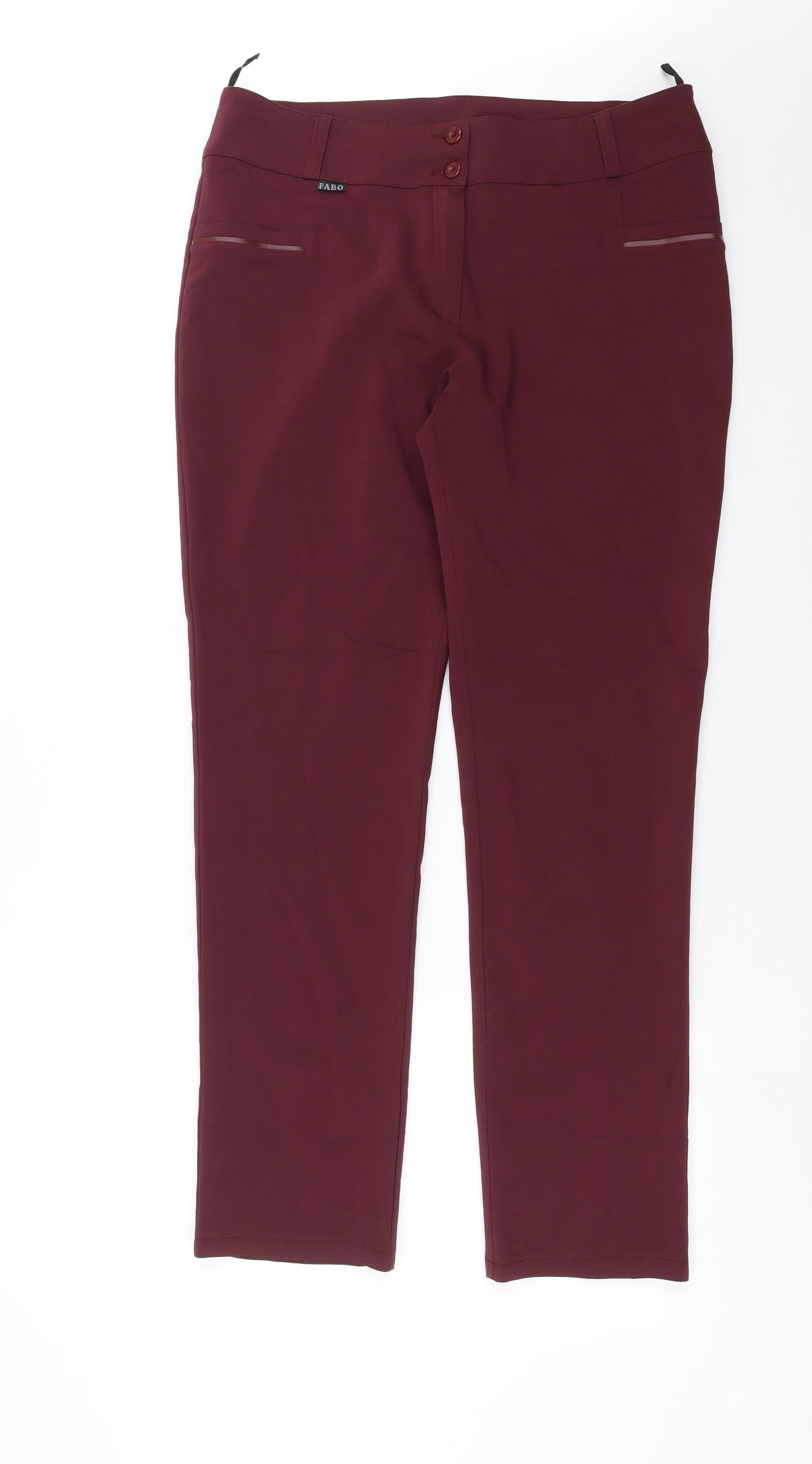 Fabo Womens Purple   Trousers  Size 34 in L29 in