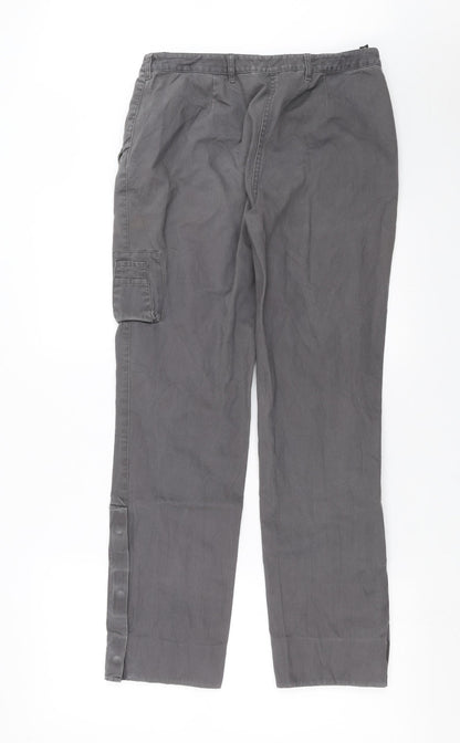 Back view of Linea women’s grey trousers, size UK 10, 29-inch leg