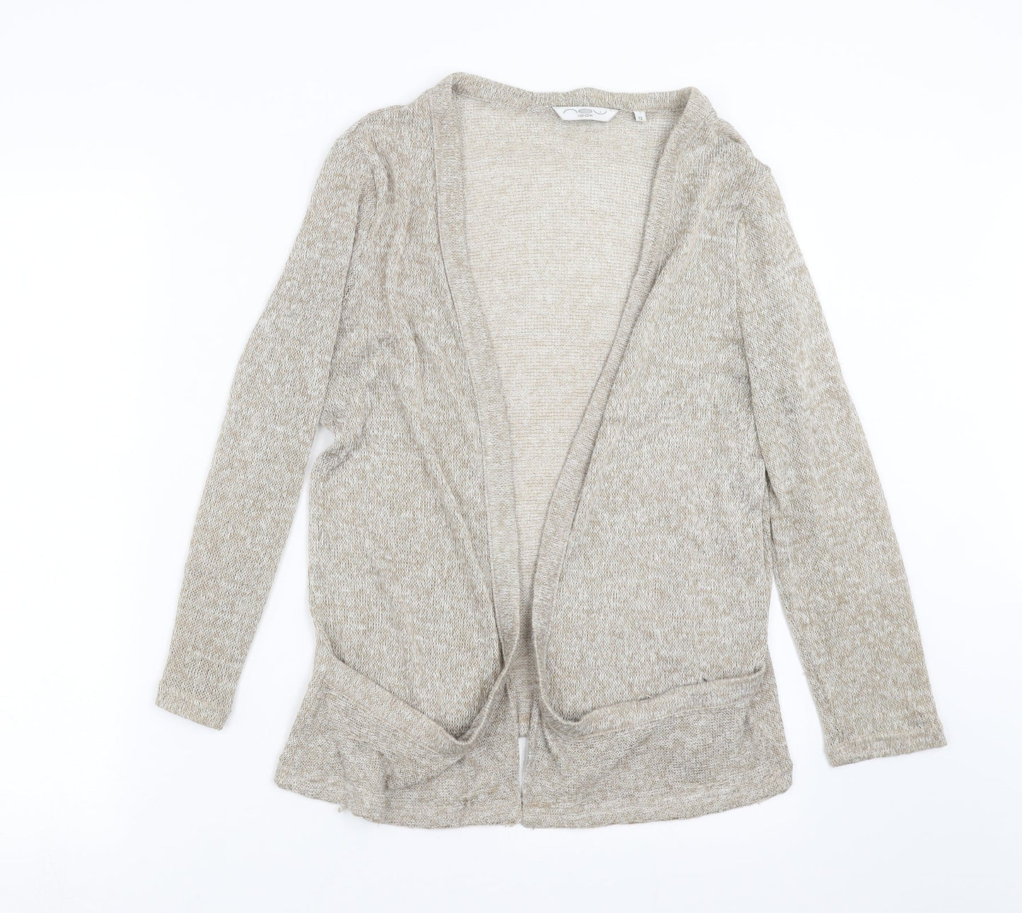New Look Womens Beige  Knit Cardigan Jumper Size 12