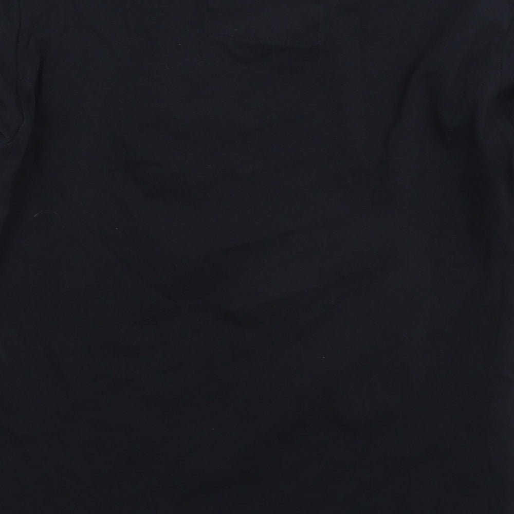 Blue Inc Boys Black   Basic T-Shirt Size 7-8 Years