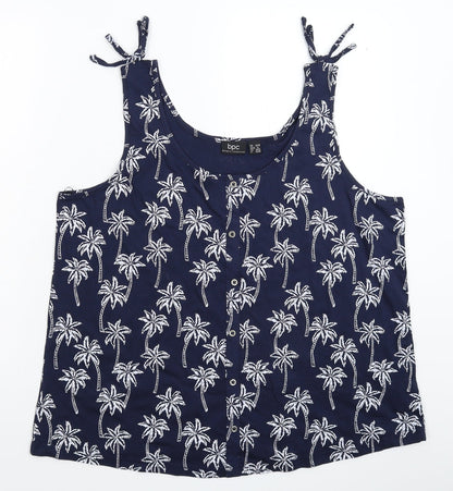 Preloved bonprix Womens Blue   Basic Tank Size XL - Front