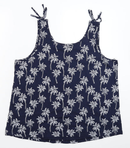 Preloved bonprix Womens Blue   Basic Tank Size XL - Back
