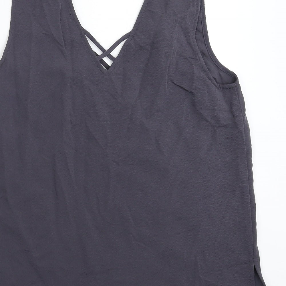 New Look Womens Grey   Basic Tank Size 12