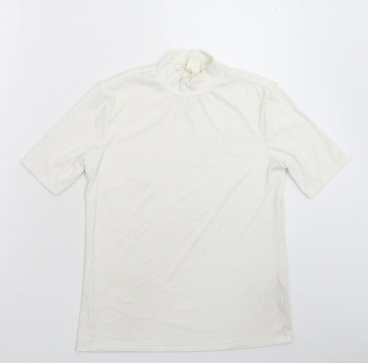 H&M Womens White   Pullover Jumper Size M