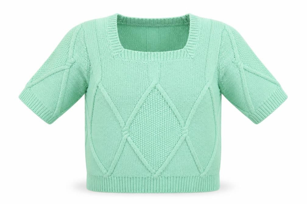 Gallery Womens Green  Knit Pullover Jumper Size L