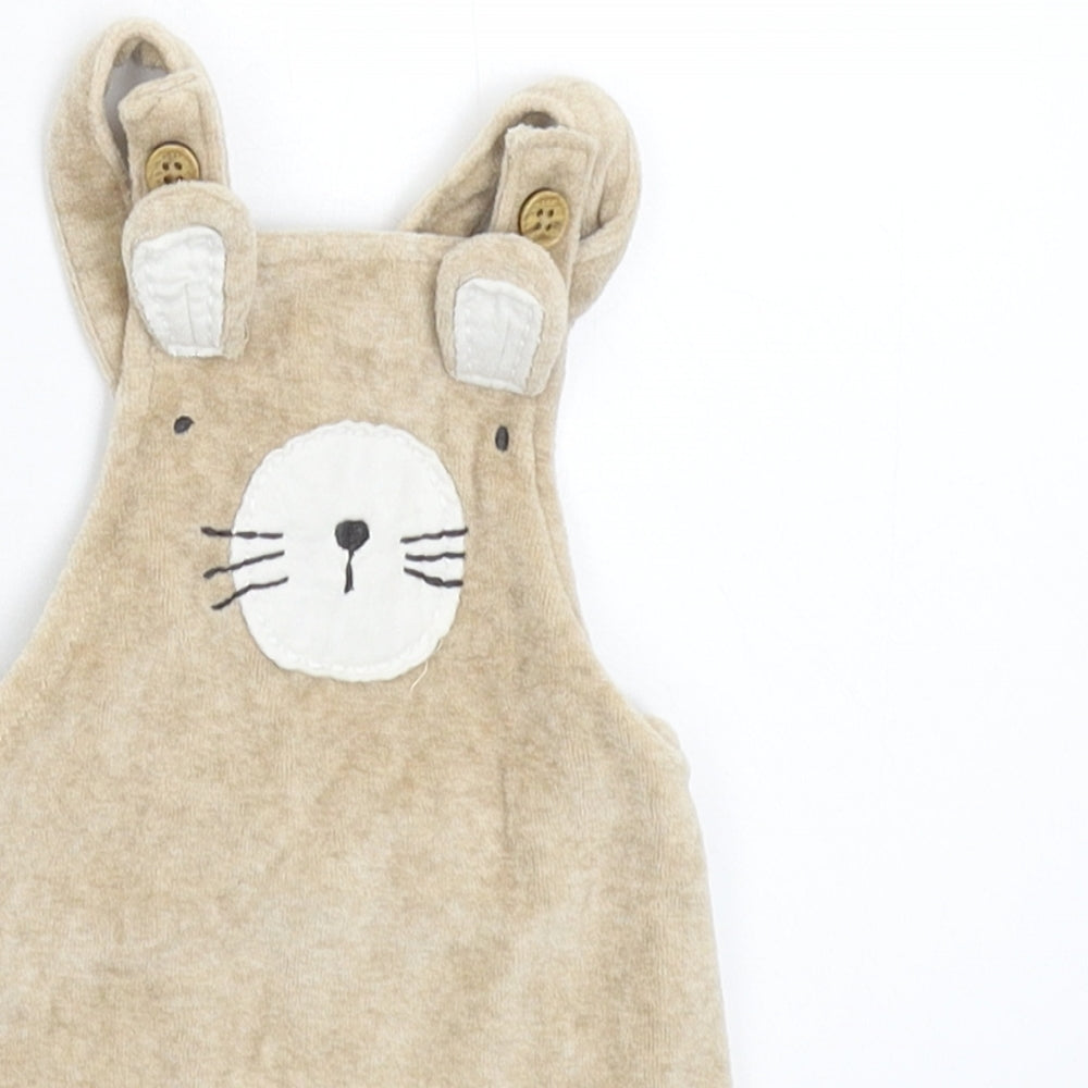 NEXT Baby Grey   Dungaree One-Piece Size 3-6 Months