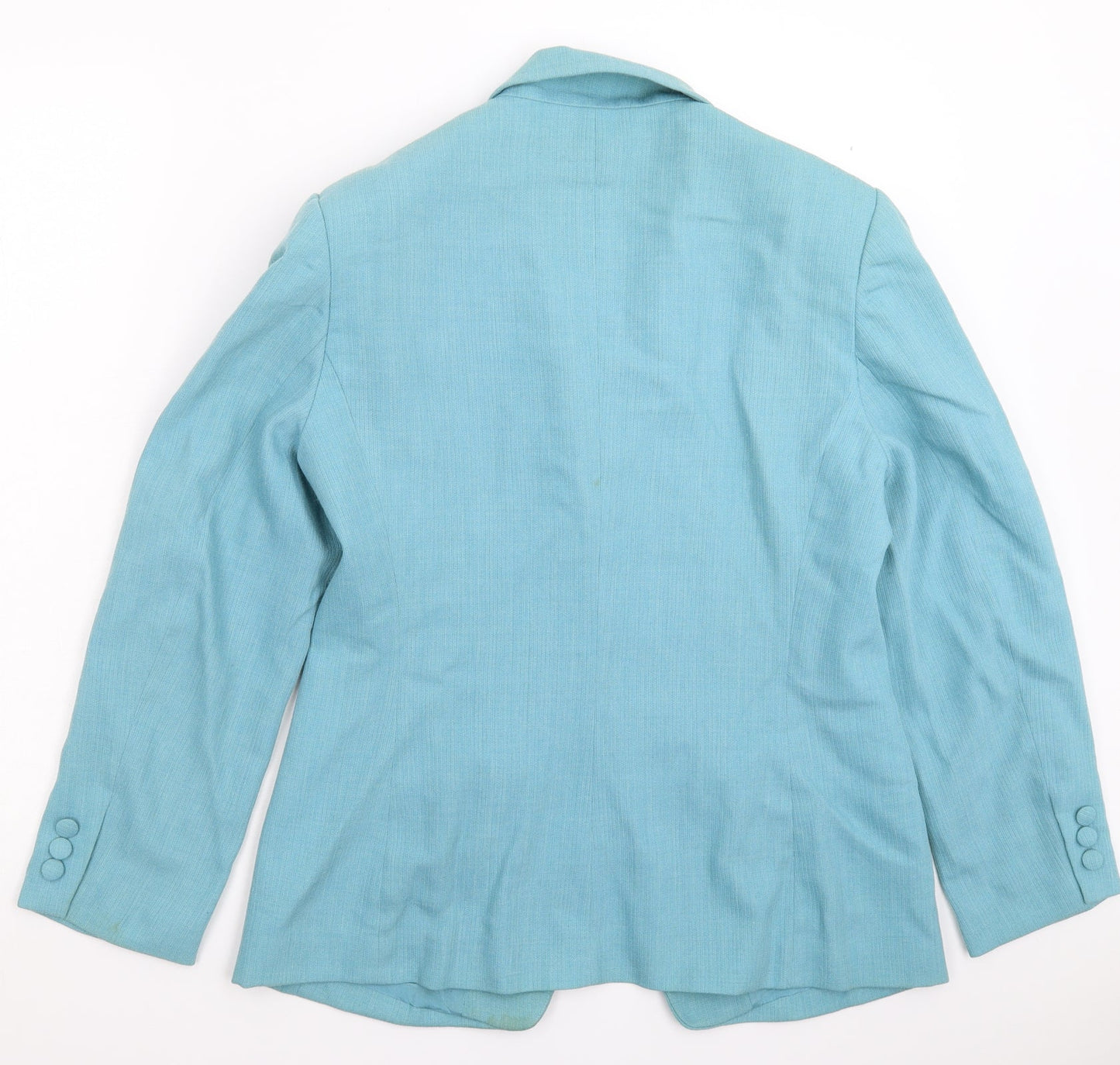 VIRTUE Womens Blue   Jacket Suit Jacket Size 12