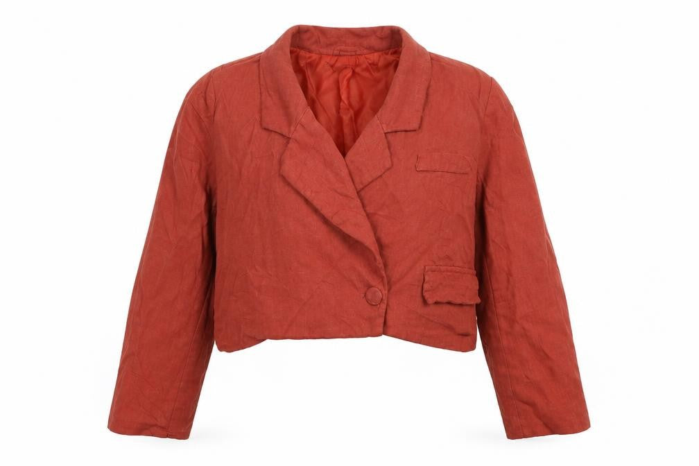 PRETTYLITTLETHING Womens Brown   Jacket Blazer Size 6