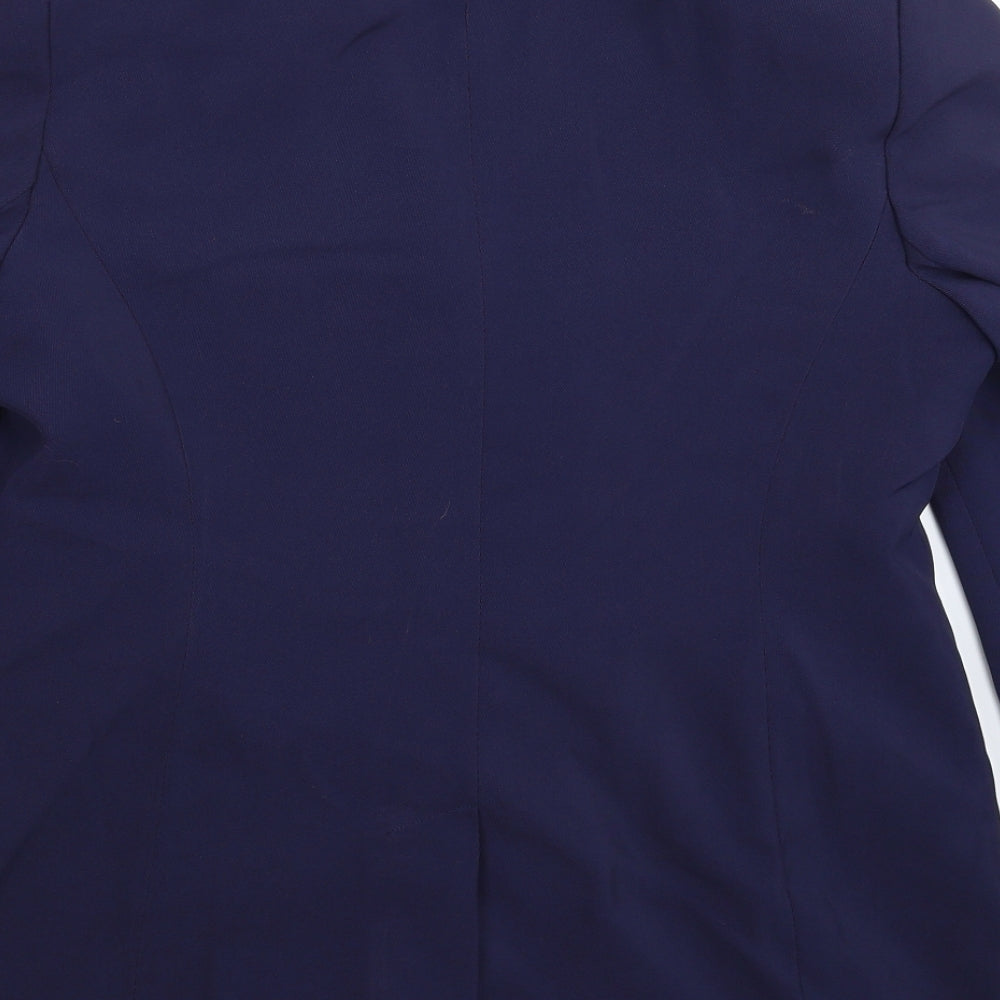 Preworn Womens Blue   Jacket Suit Jacket Size 14