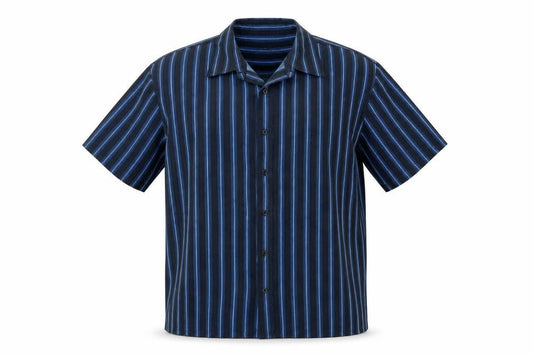 Matalan Mens Blue Striped   Button-Up Size L