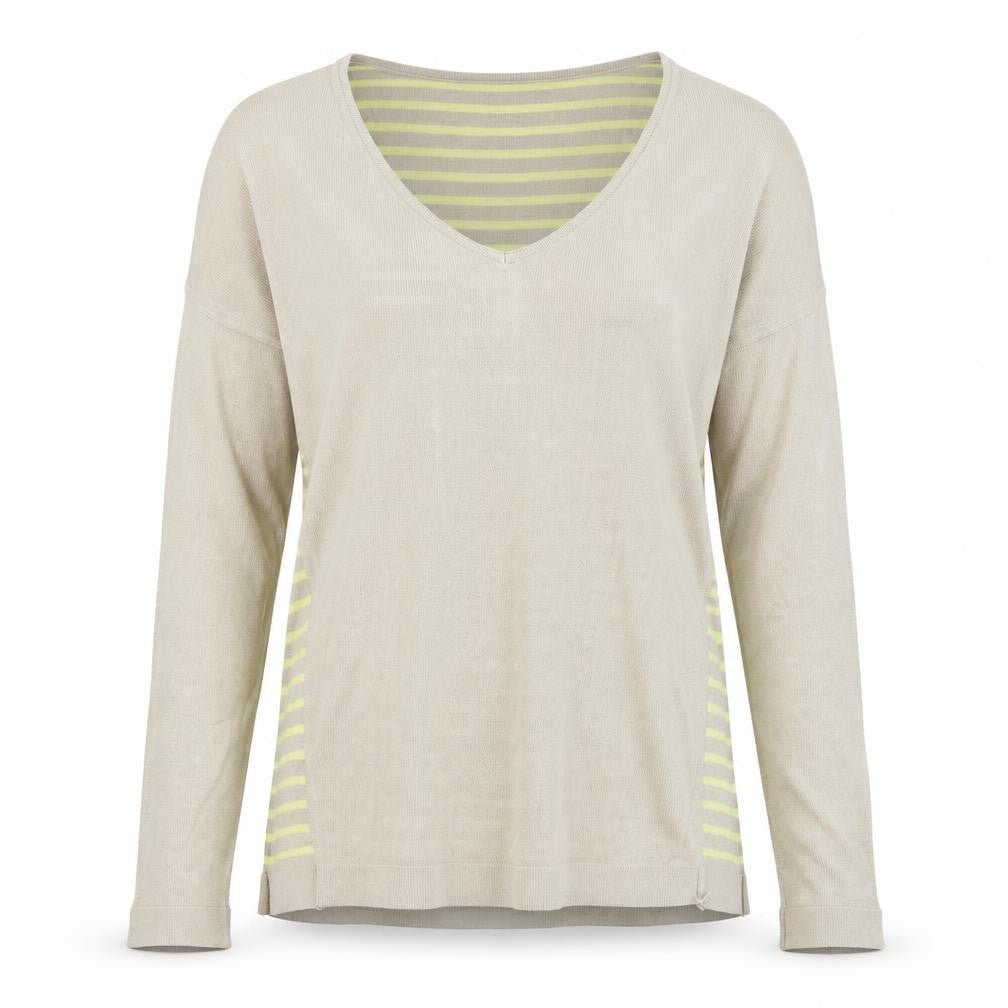 Tezenis Womens Beige Striped  Pullover Jumper Size L