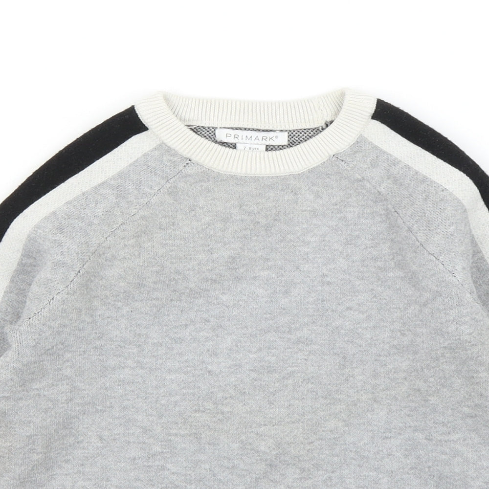 Primark Girls Grey   Pullover Jumper Size 7-8 Years