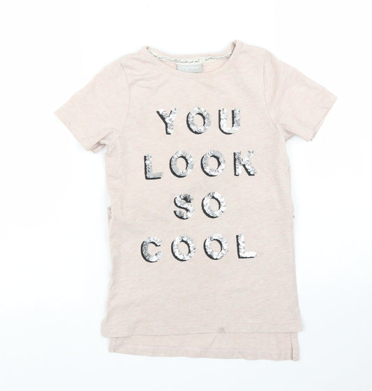 Matalan Girls Beige   Tunic T-Shirt Size 5 Years