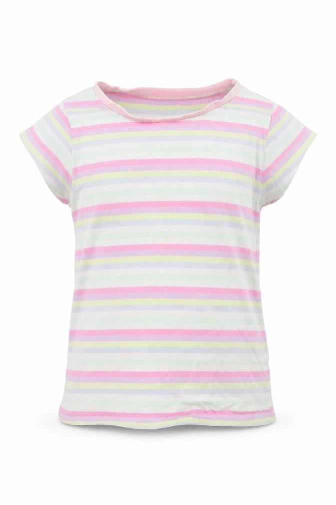 George Girls Multicoloured Striped  Basic T-Shirt Size 2-3 Years