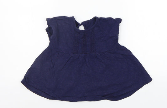 George Girls Blue   T-Shirt Dress  Size 2-3 Years