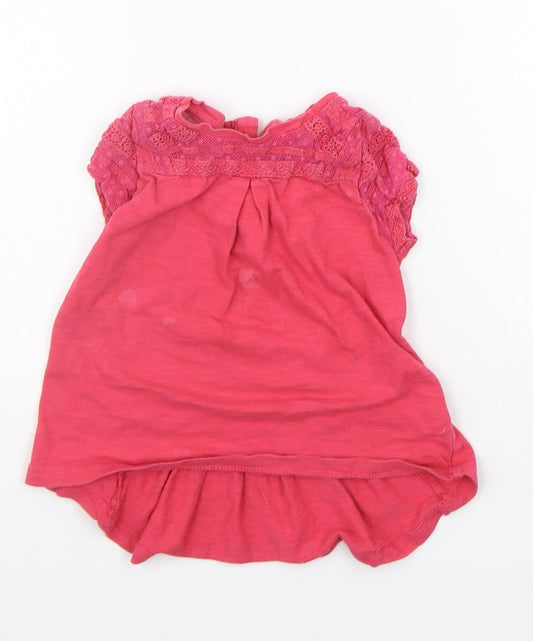 NEXT Girls Orange   T-Shirt Dress  Size 3-4 Years