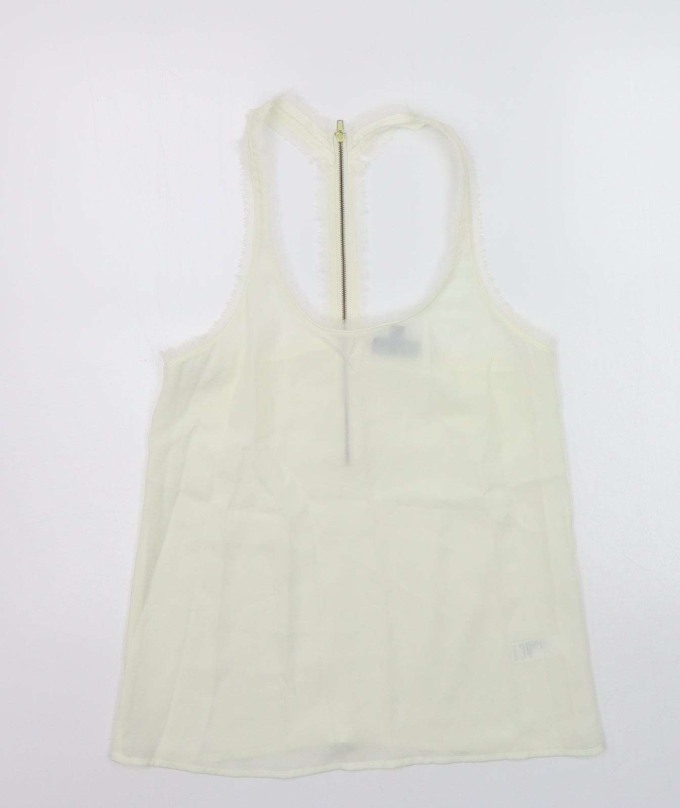 Topshop Womens White   Basic Tank Size 8