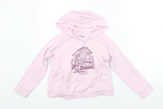 X-Mail Girls Pink   Pullover Hoodie Size 10-11 Years