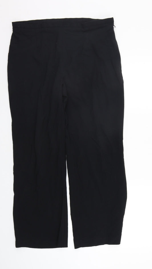 Marks and Spencer Womens Black   Trousers  Size 14 L27 in