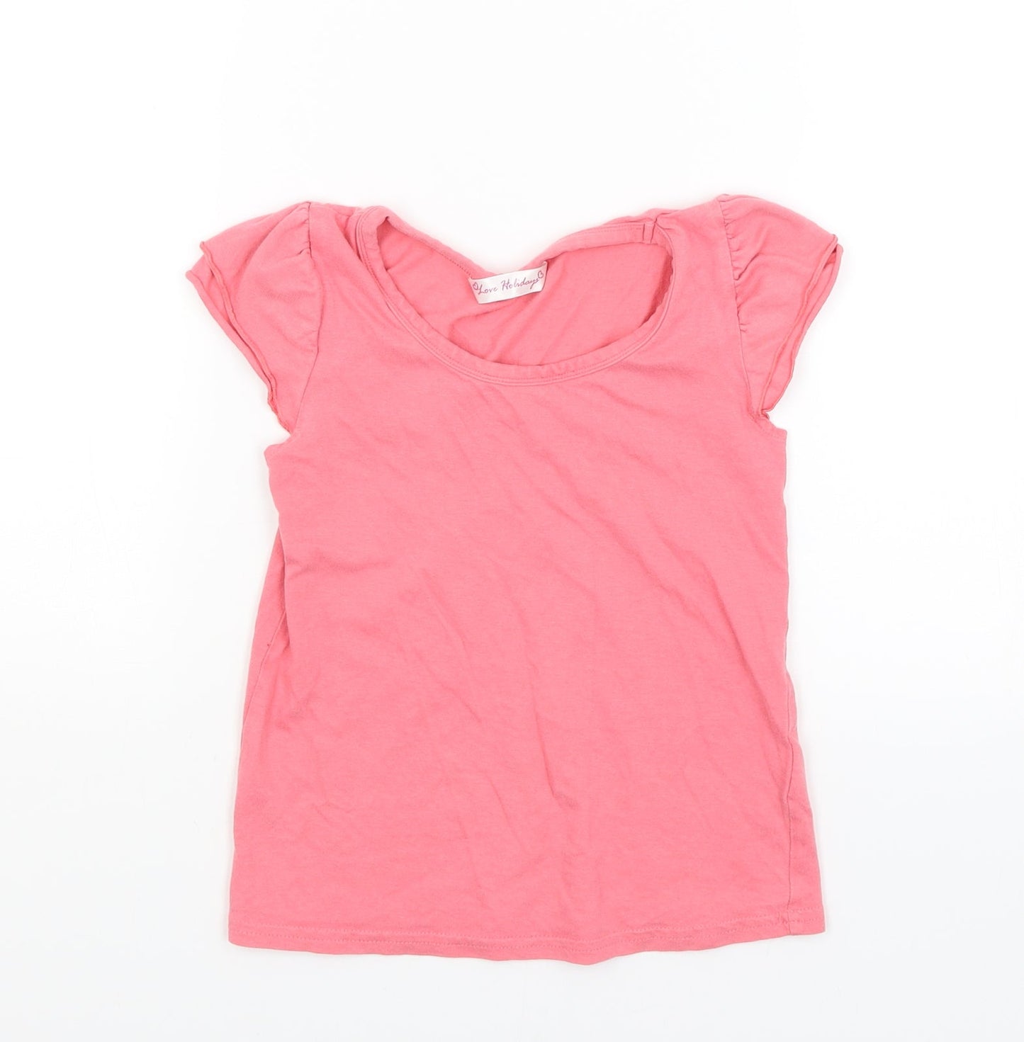 Matalan Girls Pink   Basic T-Shirt Size 6-7 Years
