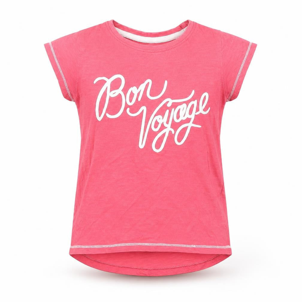 Matalan Girls Pink   Basic T-Shirt Size 6 Years  - Bon Voyage