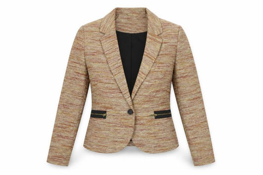 NEXT  Womens Beige Striped  Jacket Blazer Size 10