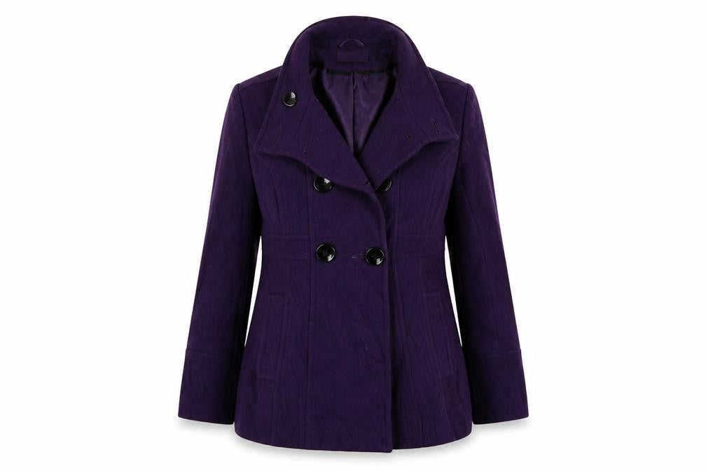 Wallis  Womens Purple   Jacket Coat Size 12