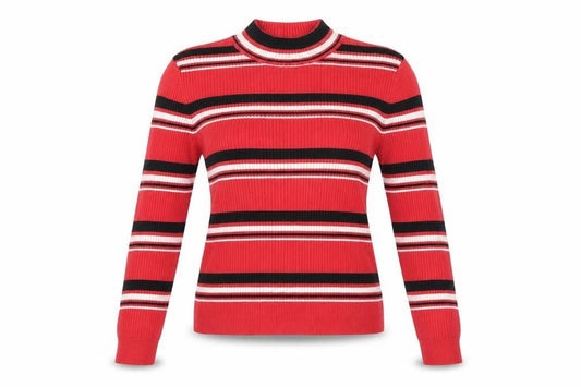 H&M Womens Red Striped  Basic Blouse Size S
