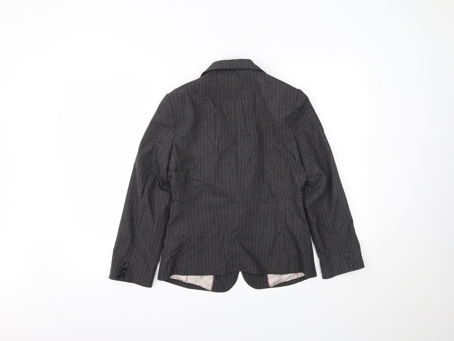 The Collection Womens Grey Striped  Jacket Blazer Size 8