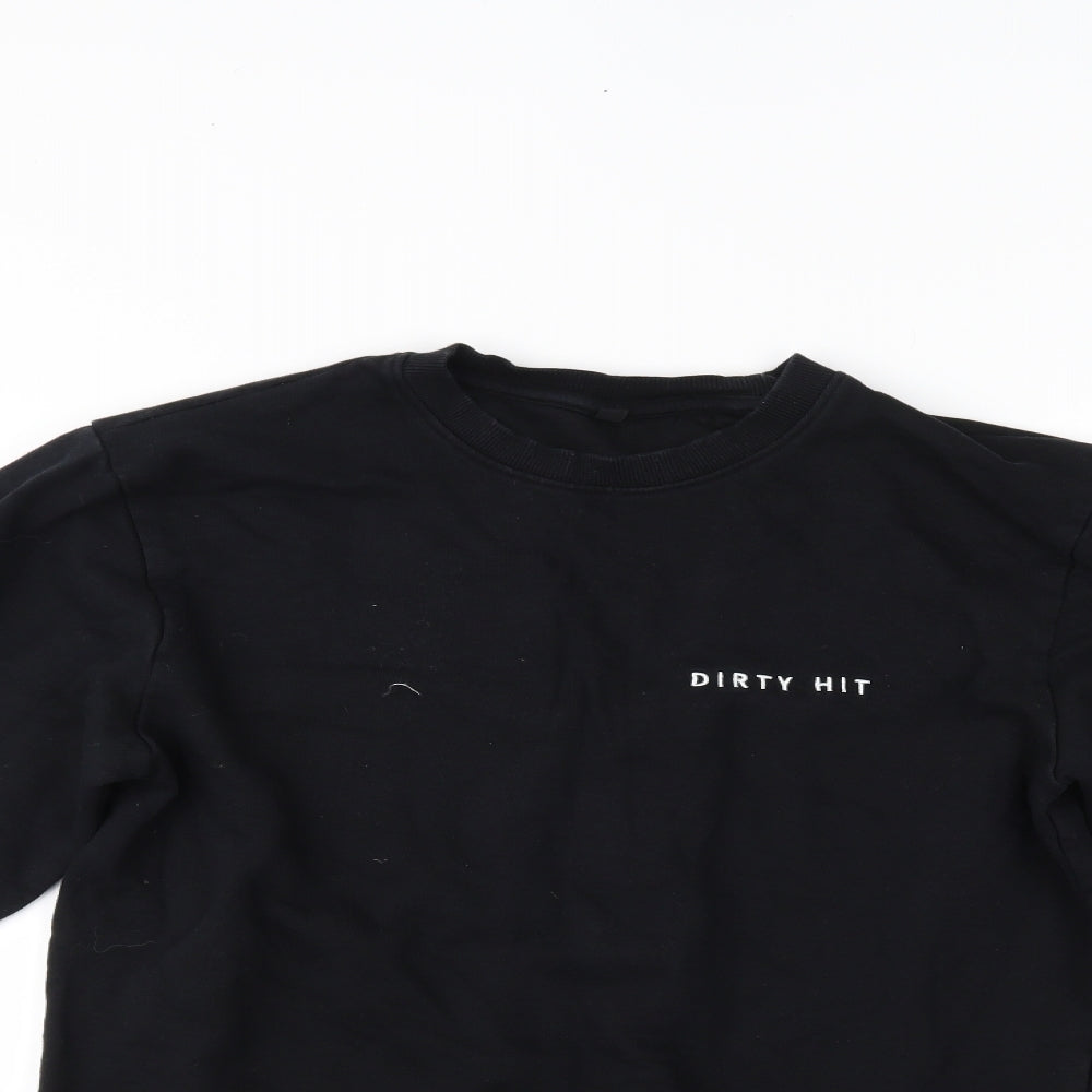 dirty hit Womens Black   Pullover Jumper Size M
