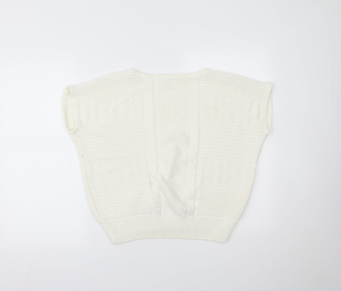 Preworn Womens White   Basic T-Shirt Size 16