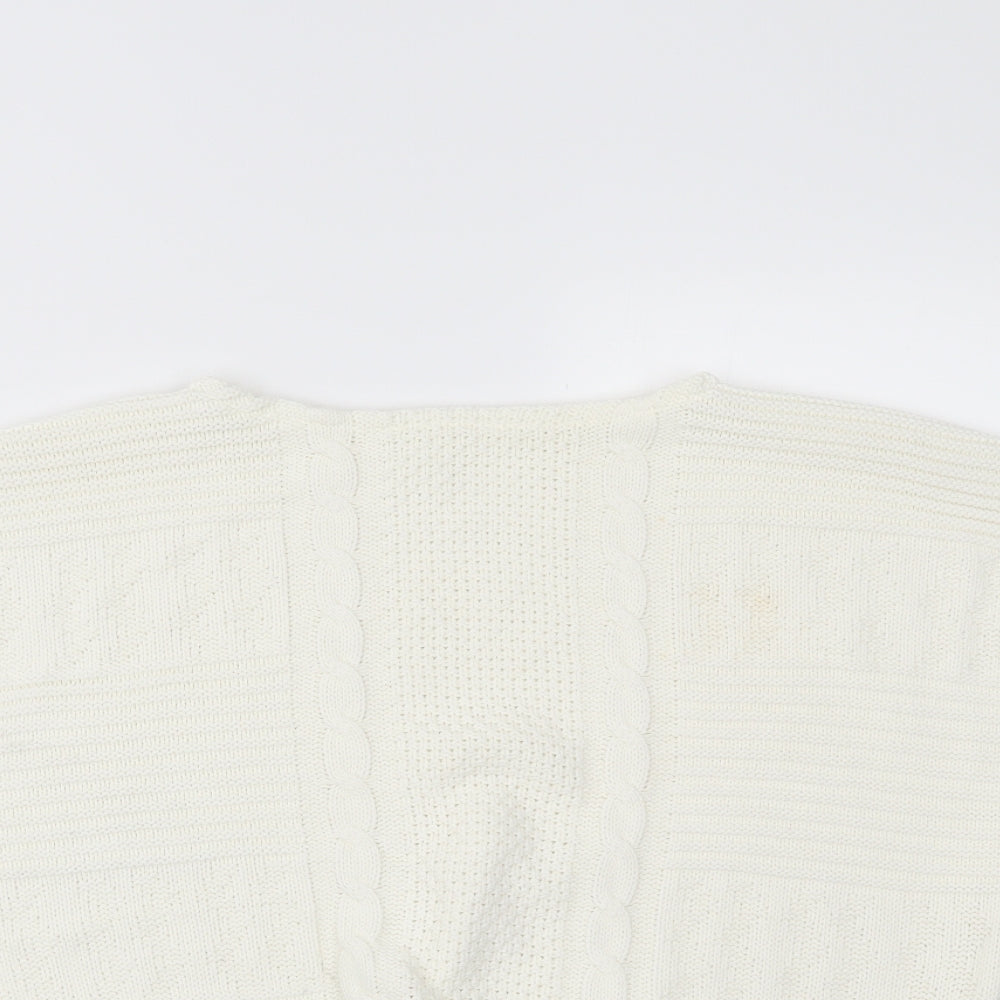 Preworn Womens White   Basic T-Shirt Size 16