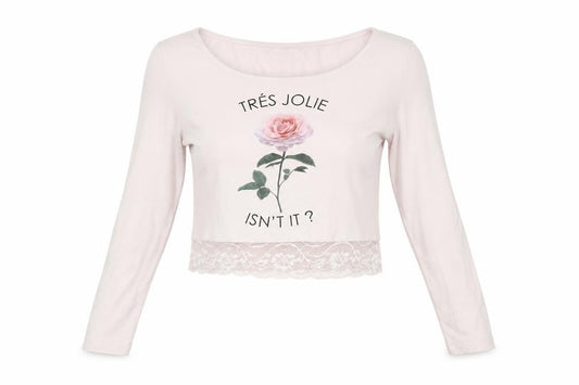 H&M Womens Pink   Cropped Blouse Size S