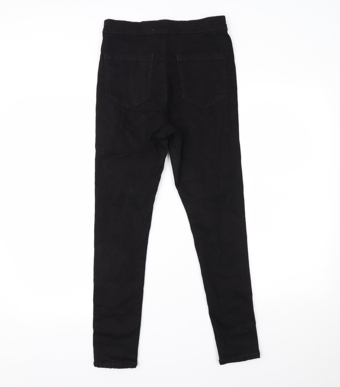 Miss Selfridge Womens Black  Denim Skinny Jeans Size 10 L26 in