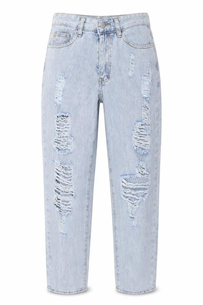 SHEIN Womens Blue  Denim Mom Jeans Size 25 in L27 in