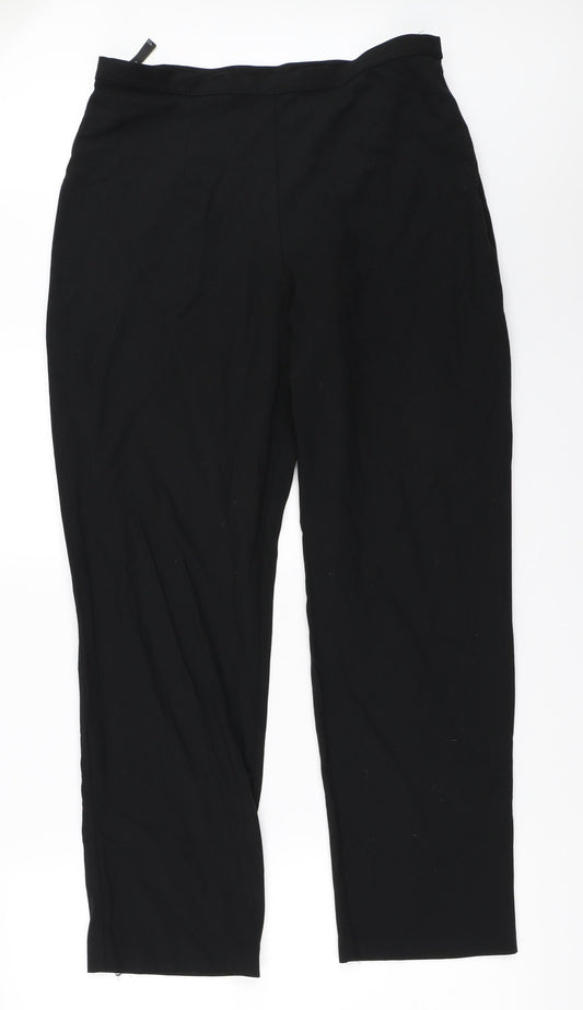 BHS Womens Black   Trousers  Size 14 L28 in