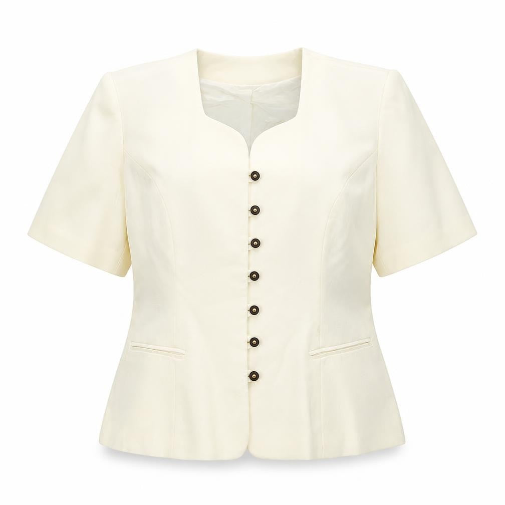 Avenue Womens Ivory   Jacket  Size 16  - Shoulder Pads
