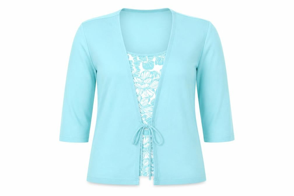 Cotswold Womens Blue Floral  Pullover Jumper Size M