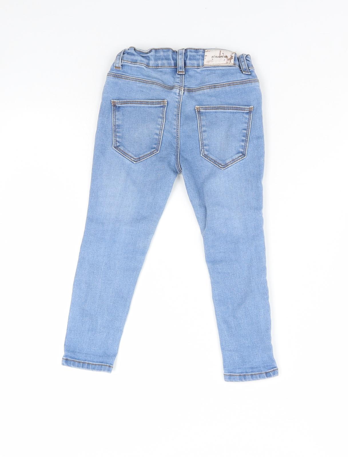 Denim & Co. Girls Blue  Denim Skinny Jeans Size 3 Years